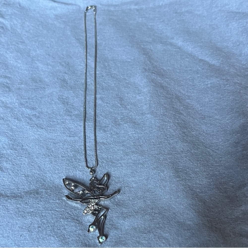 Silver Fairy Pendant Necklace